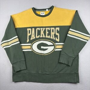 Tailgate Green Bay Packers Graphic Crewneck Sweatshirt Green Men's Large